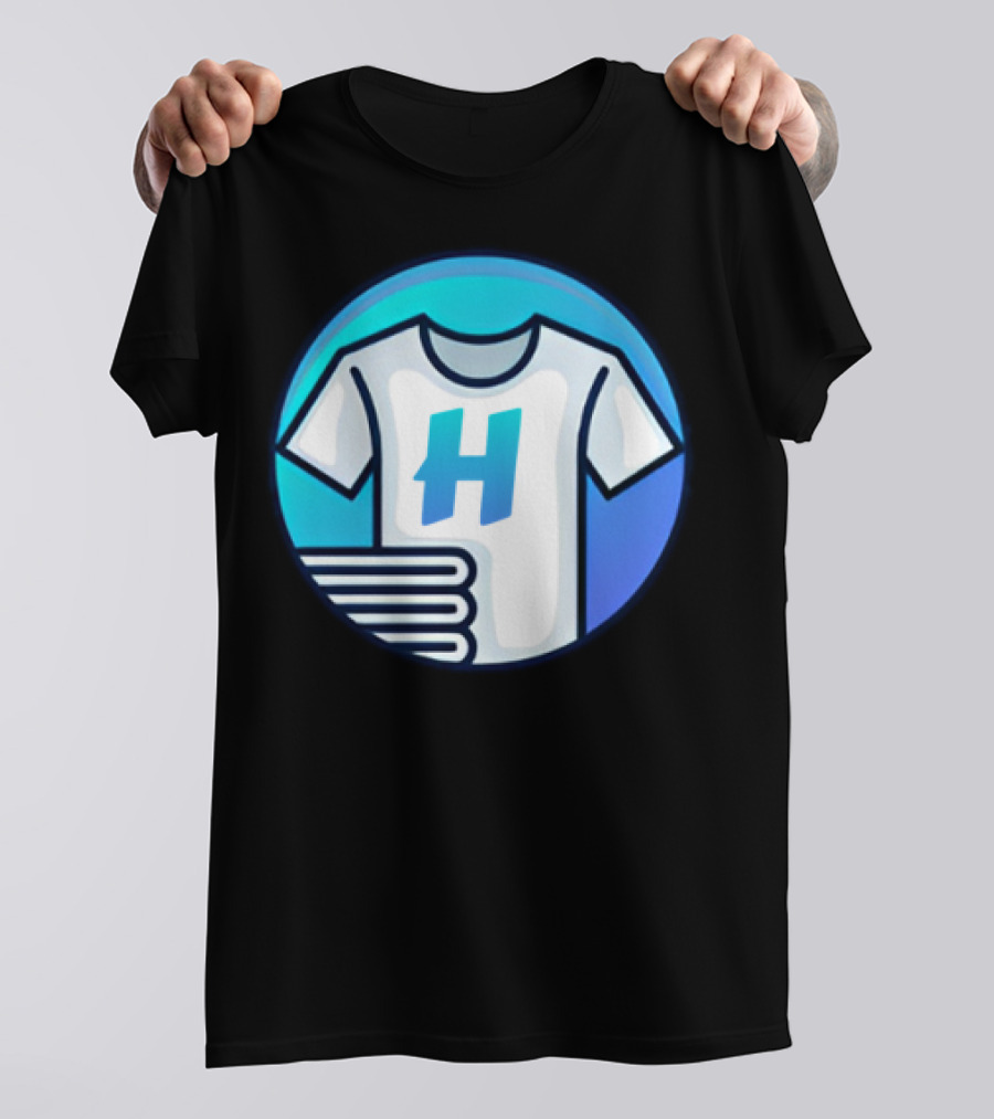Hafrito H Logo On Shirt With Folded Laundry T-Shirt