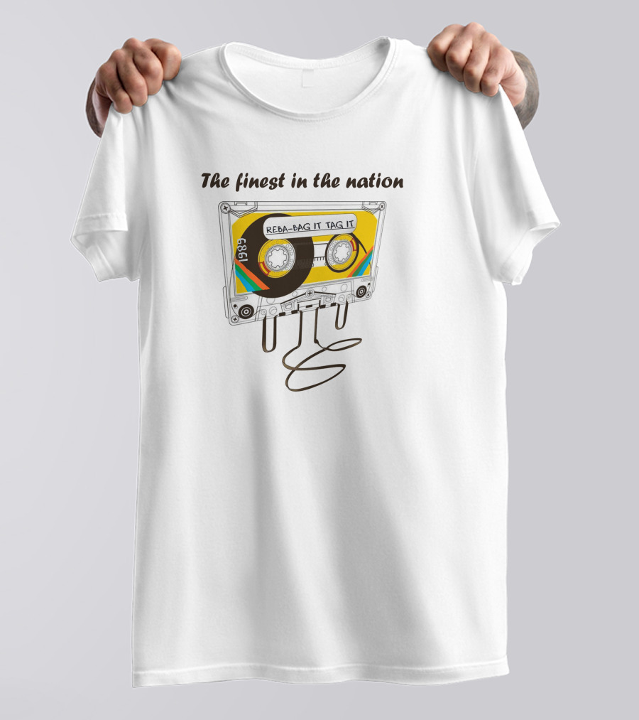 Reba Phish Song Bag It Tag It Cassette 1989 T-Shirt