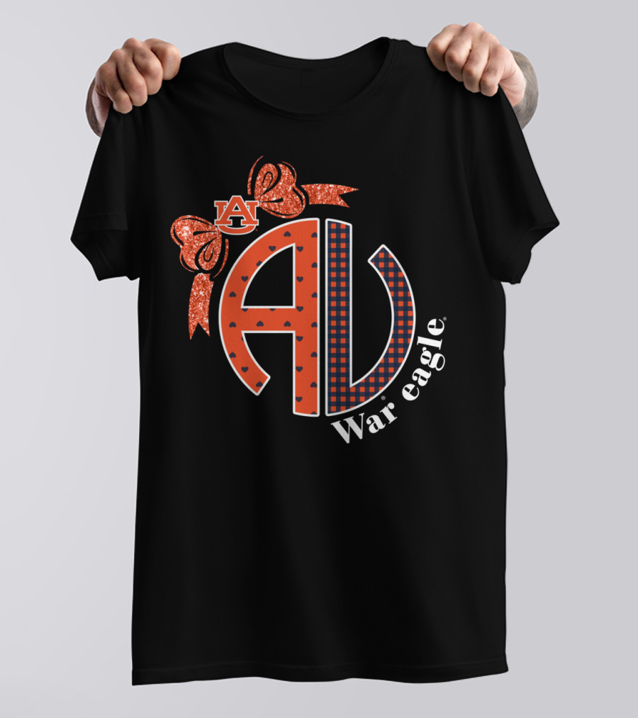 Auburn Tigers AU War Eagle Bow T-Shirt