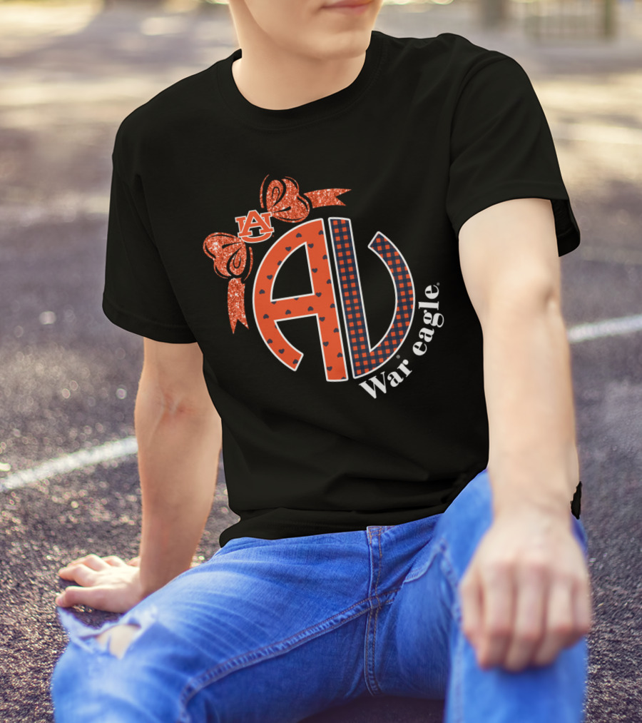 Auburn Tigers AU War Eagle Bow T-Shirt