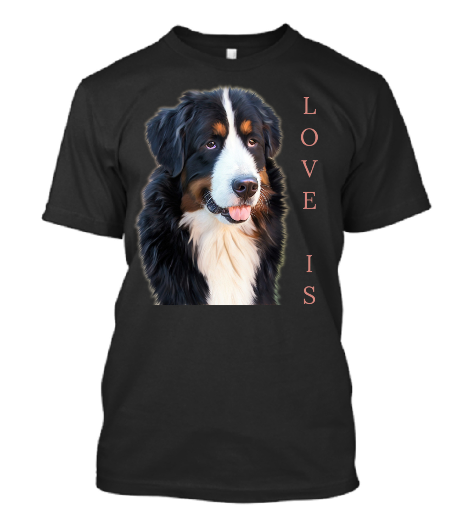 Love Is Bernese Mountain Dog Women Men Kids Dog T-Shirt