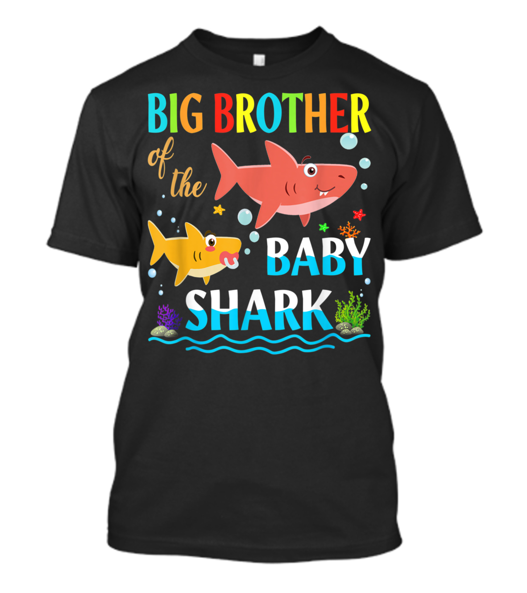 Big Brother Of The Baby Shark Birthday Celebration Ocean T-Shirt