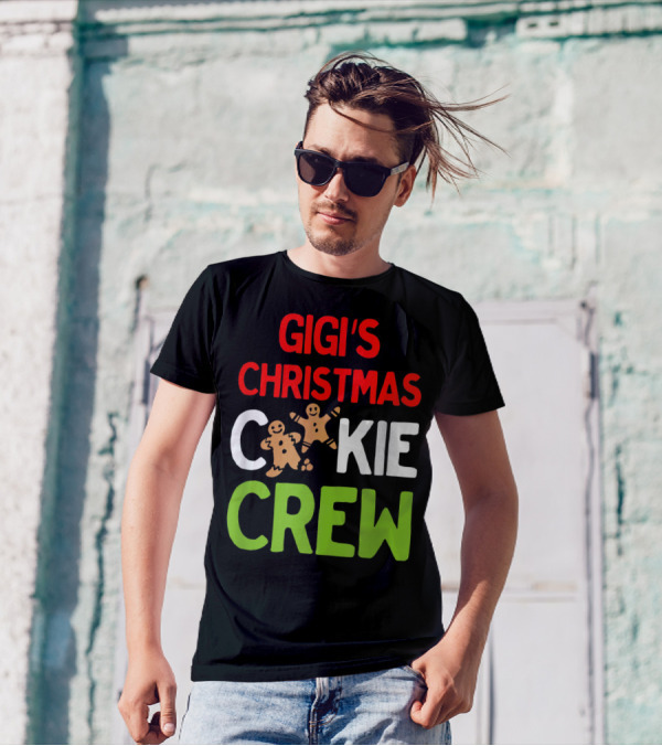 Gigi's Christmas Cookie Crew Gingerbread Holiday Fun T-Shirt