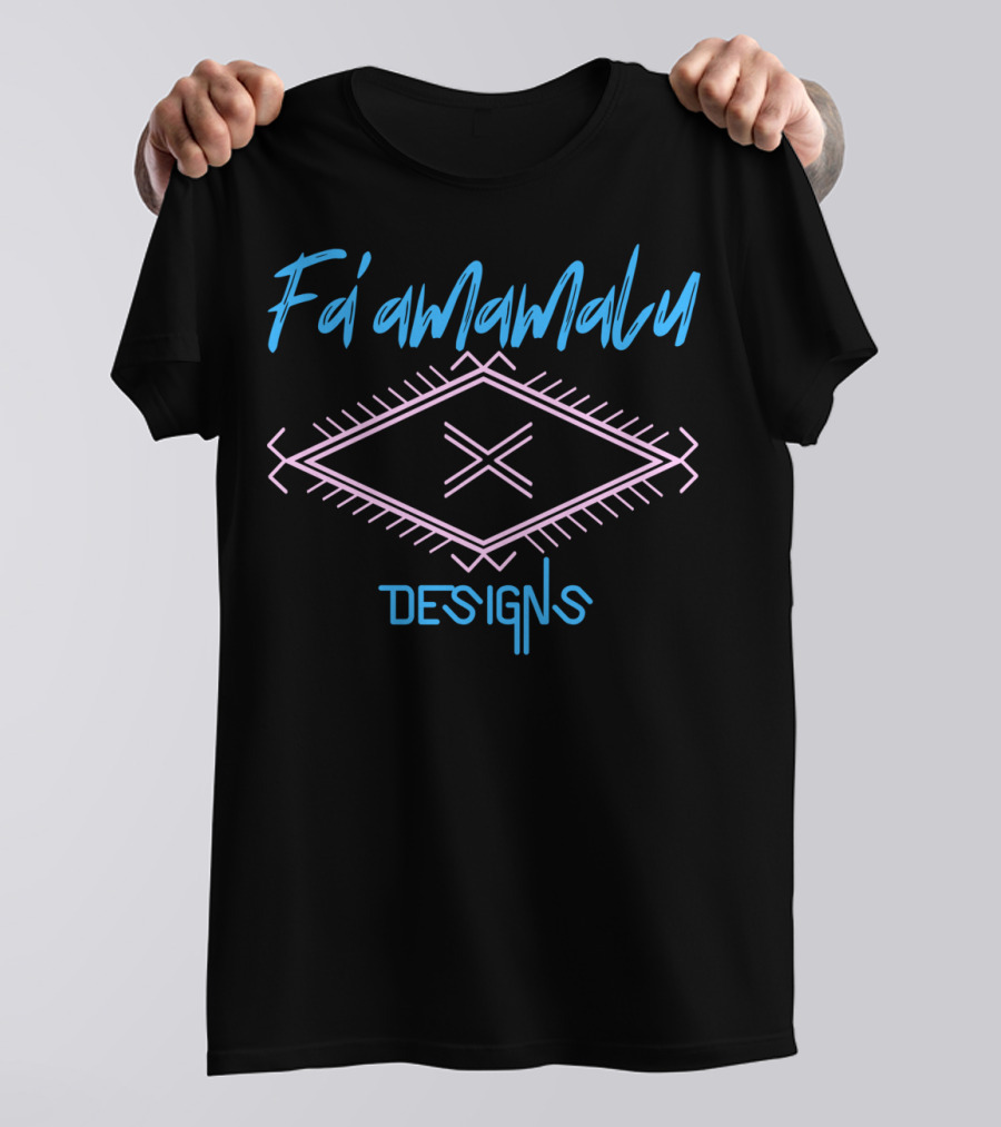 Fa'amamalu Designs Tribal Pattern Geometric T-Shirt