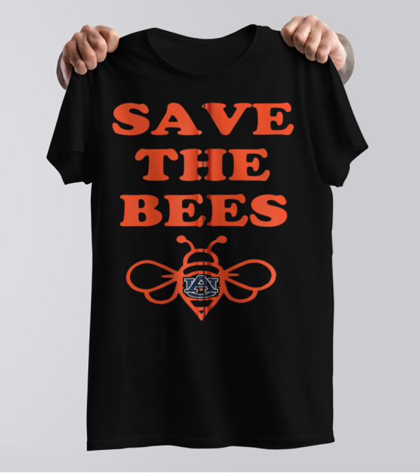 Save The Bees Auburn Tigers College Beekeeper T-Shirt