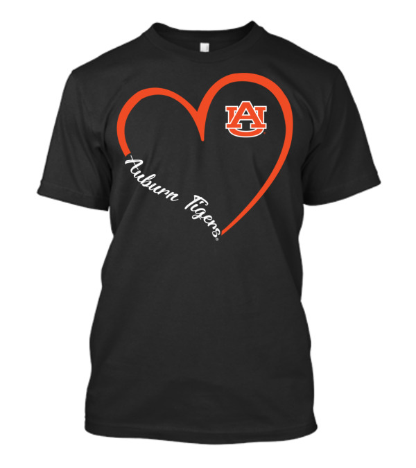 Auburn Tigers Heart AU Logo Fan Alumni Tailgating T-Shirt