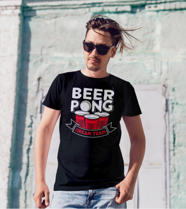 Beer Pong Dream Team Costume Couples Halloween T-Shirt