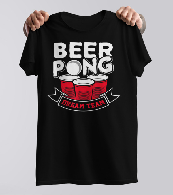 Beer Pong Dream Team Costume Couples Halloween T-Shirt