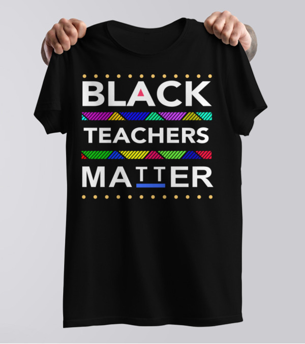 Black Teachers Matter African Dashiki Pattern T-Shirt