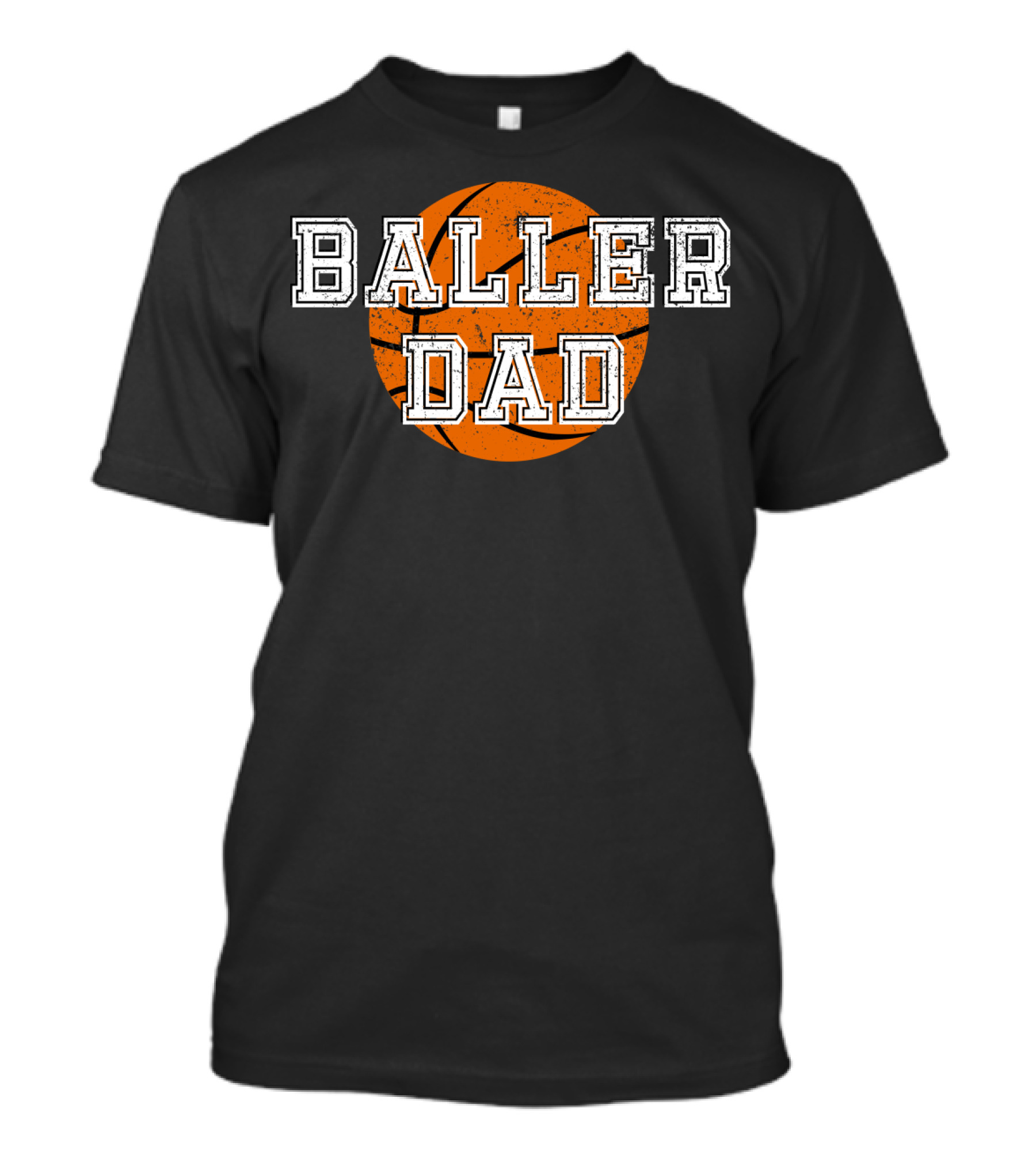 Baller Dad Basketball Orange Ball T-Shirt