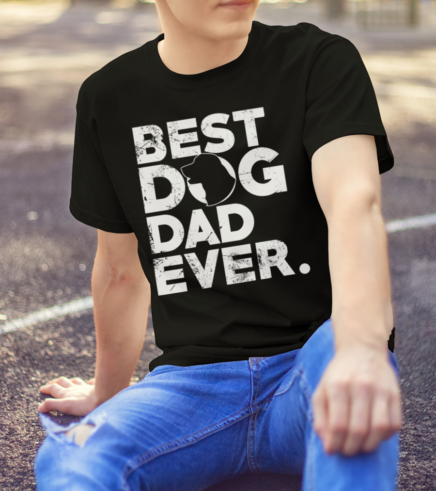 Best Golden Retriever Dog Dad Ever T-Shirt