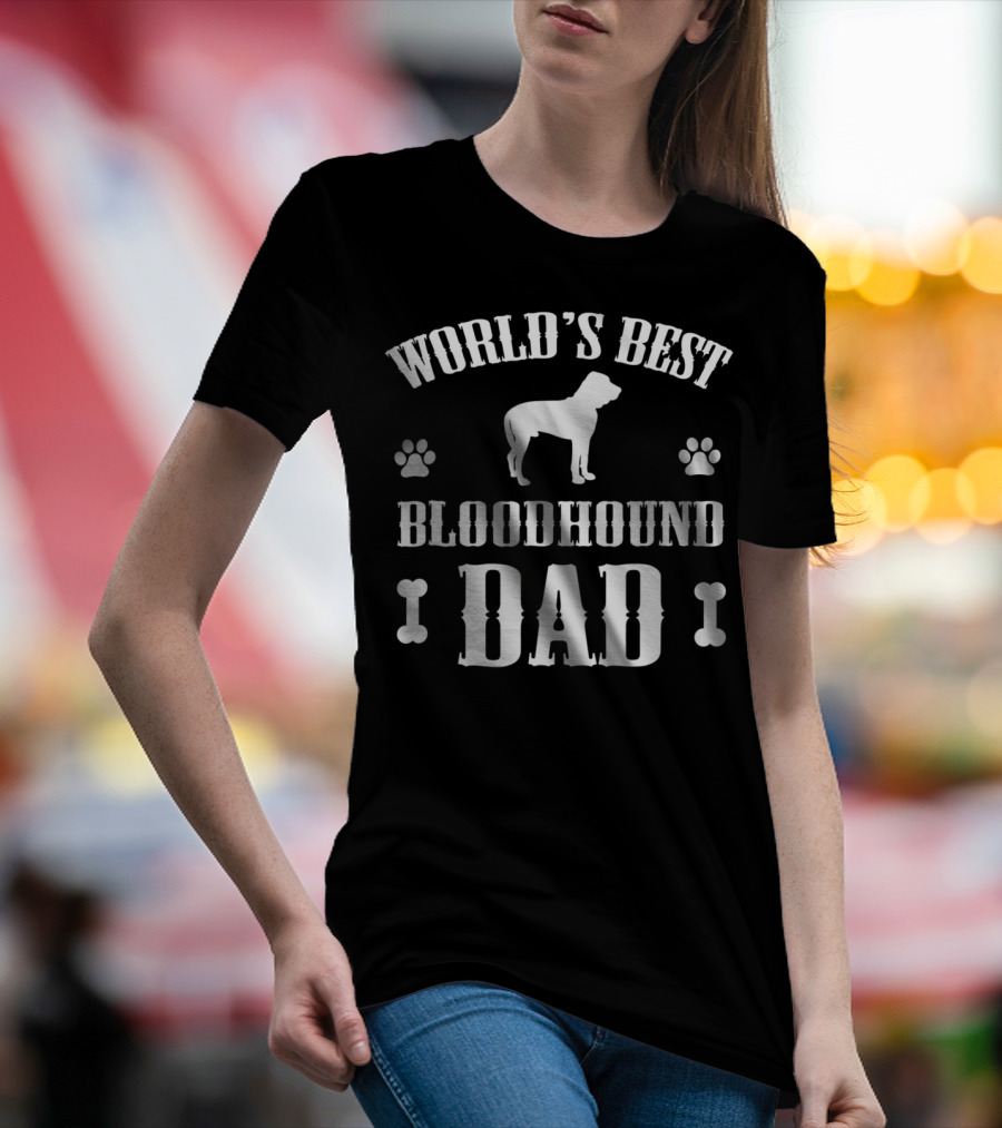World's Best Bloodhound Dad T-Shirt