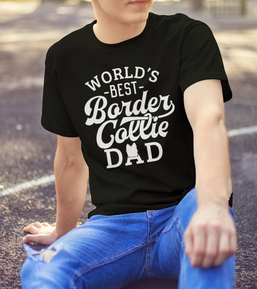 World's Best Border Collie Dad 59 T-Shirt