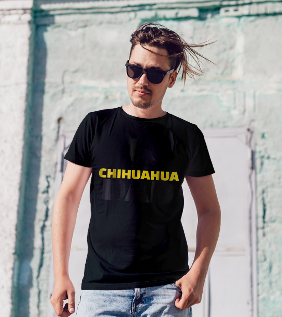 Chihuahua Dad Silhouette T-Shirt