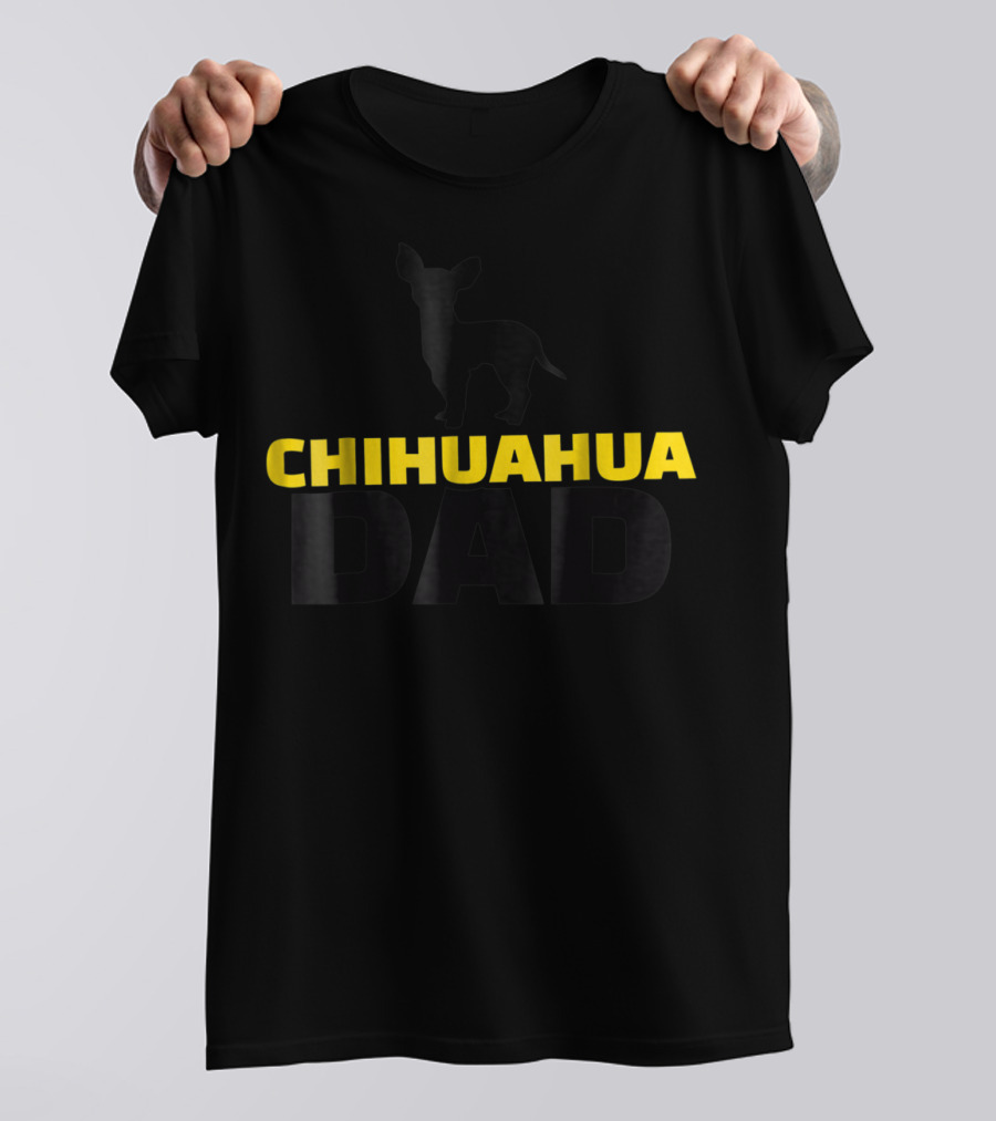Chihuahua Dad Silhouette T-Shirt