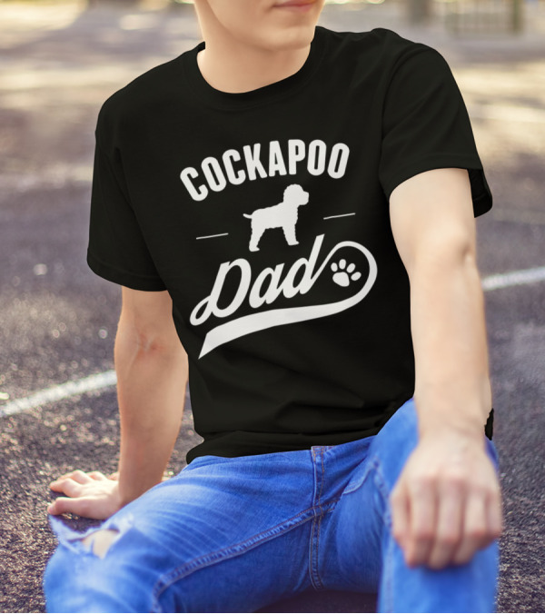 Cockapoo Dog Dad Lover Owner Paw T-Shirt