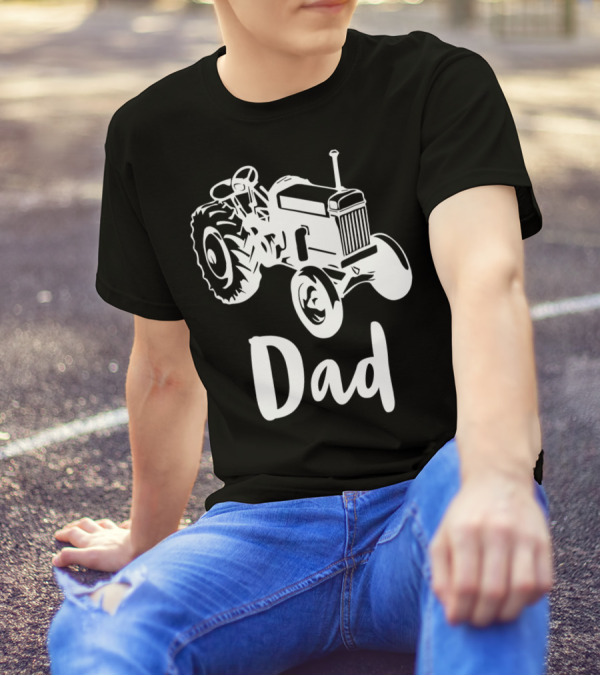 Dad Farm Tractor Dad Farmer Farming 55 T-Shirt