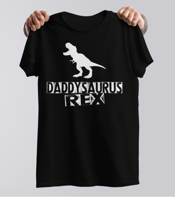 Daddysaurus Rex Dinosaur Papa61 T-Rex T-Shirt