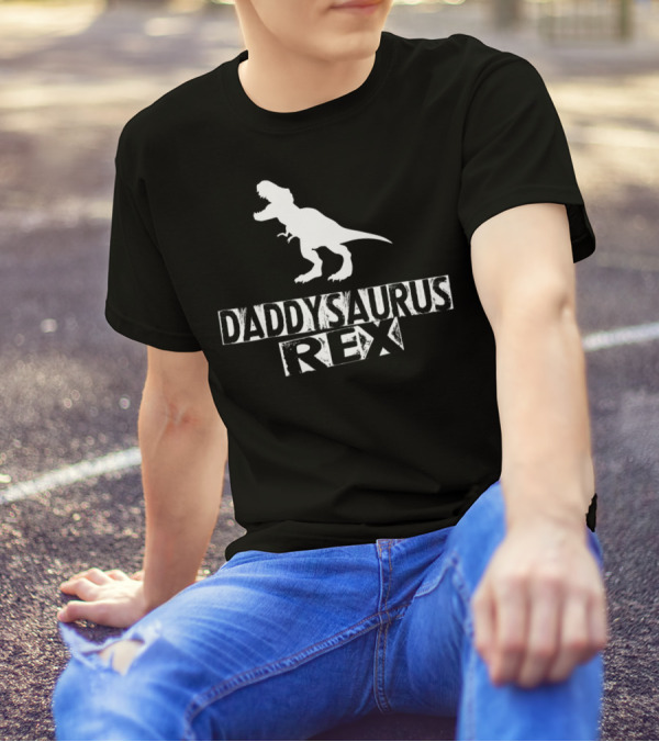 Daddysaurus Rex Dinosaur Papa61 T-Rex T-Shirt