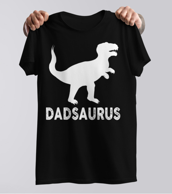 Dadsaurus Dad Dinosaur Men Daddy65 T-Rex T-Shirt