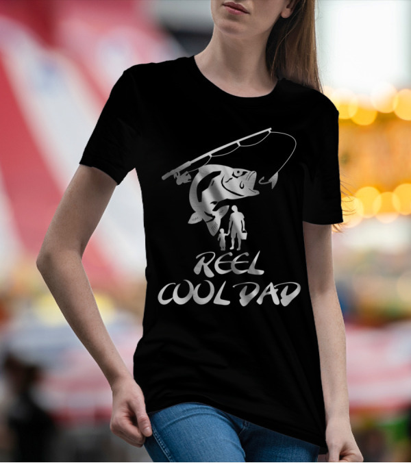 Father And Son Fishing Reel Cool Dad T-Shirt