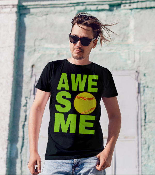 AWESOME Funny Softball Cute Love Player Tee60 T-Shirt