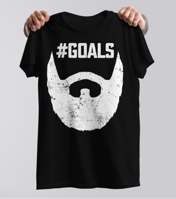 Goals Beard For Bearded Dad Husband T-Shirt