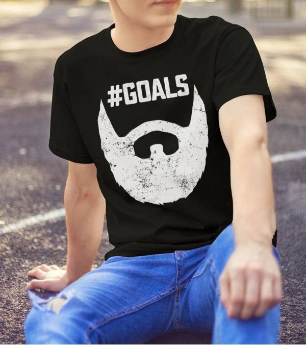 Goals Beard For Bearded Dad Husband T-Shirt