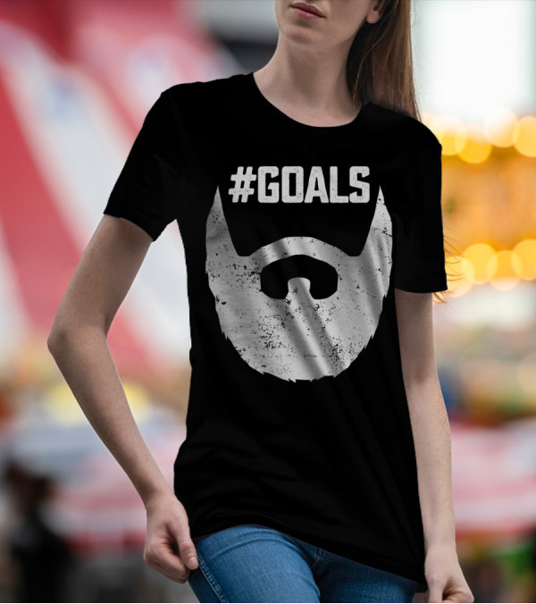 Goals Beard For Bearded Dad Husband T-Shirt