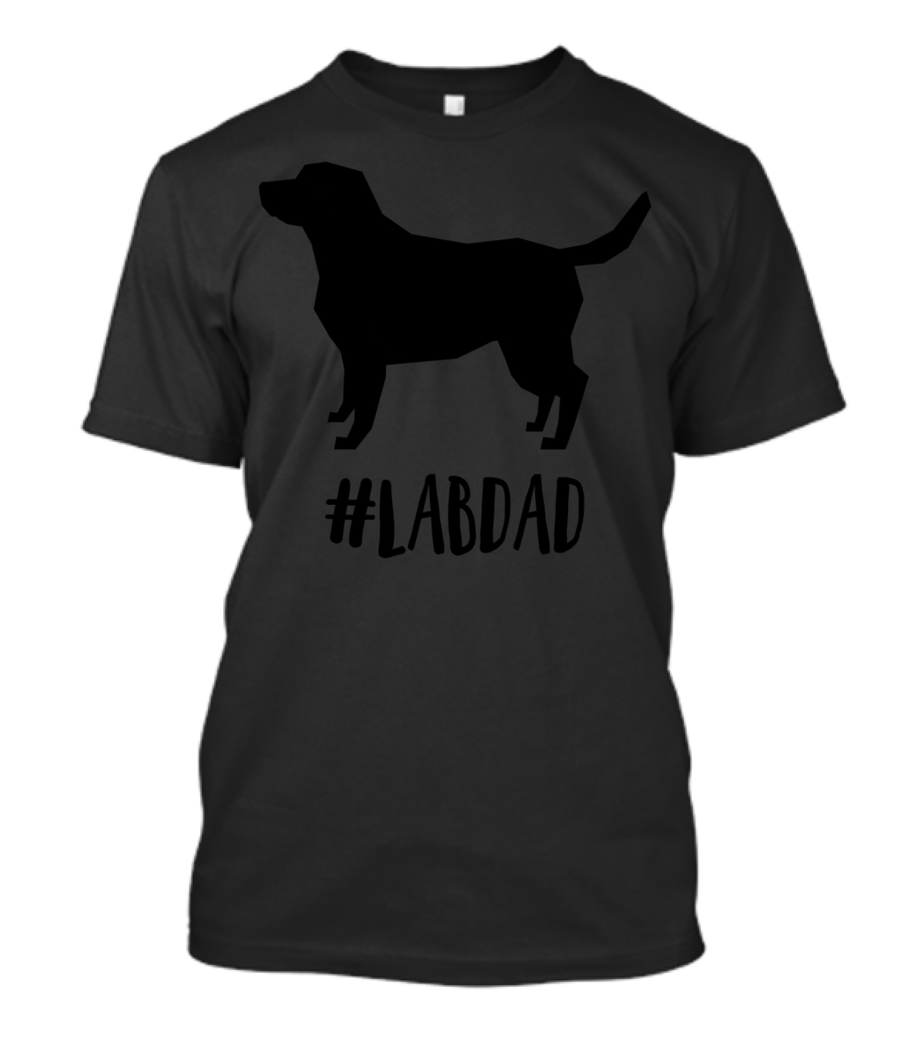 LABDAD Yellow Black Labrador Retriever Dog T-Shirt