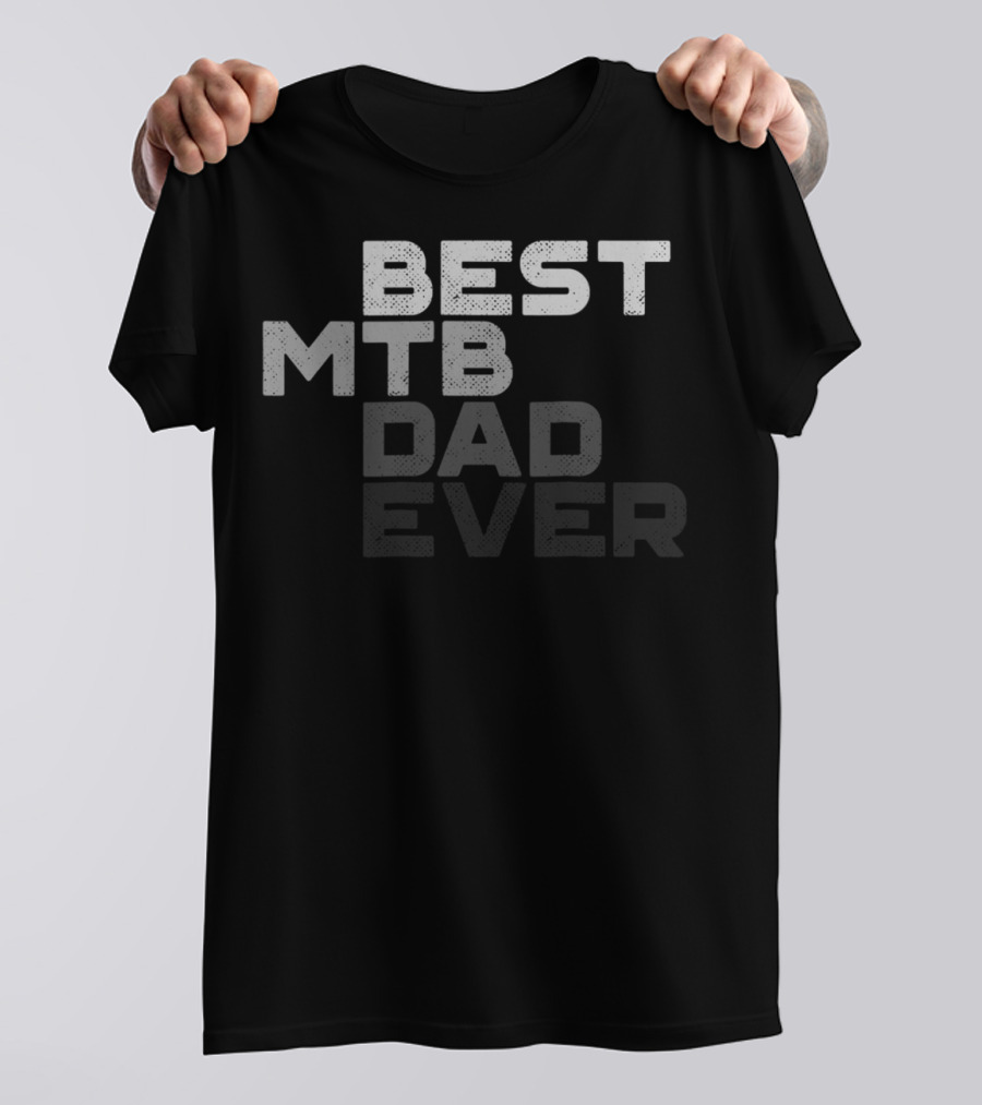 Best MTB Dad Ever Mountain Bike Vintage MTB Mens T-Shirt