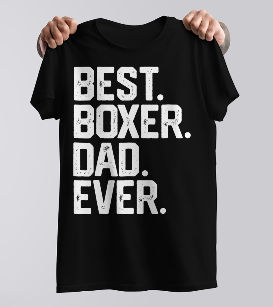Best Boxer Dad Ever Mens Funny Dog Love Christmas22 T-Shirt