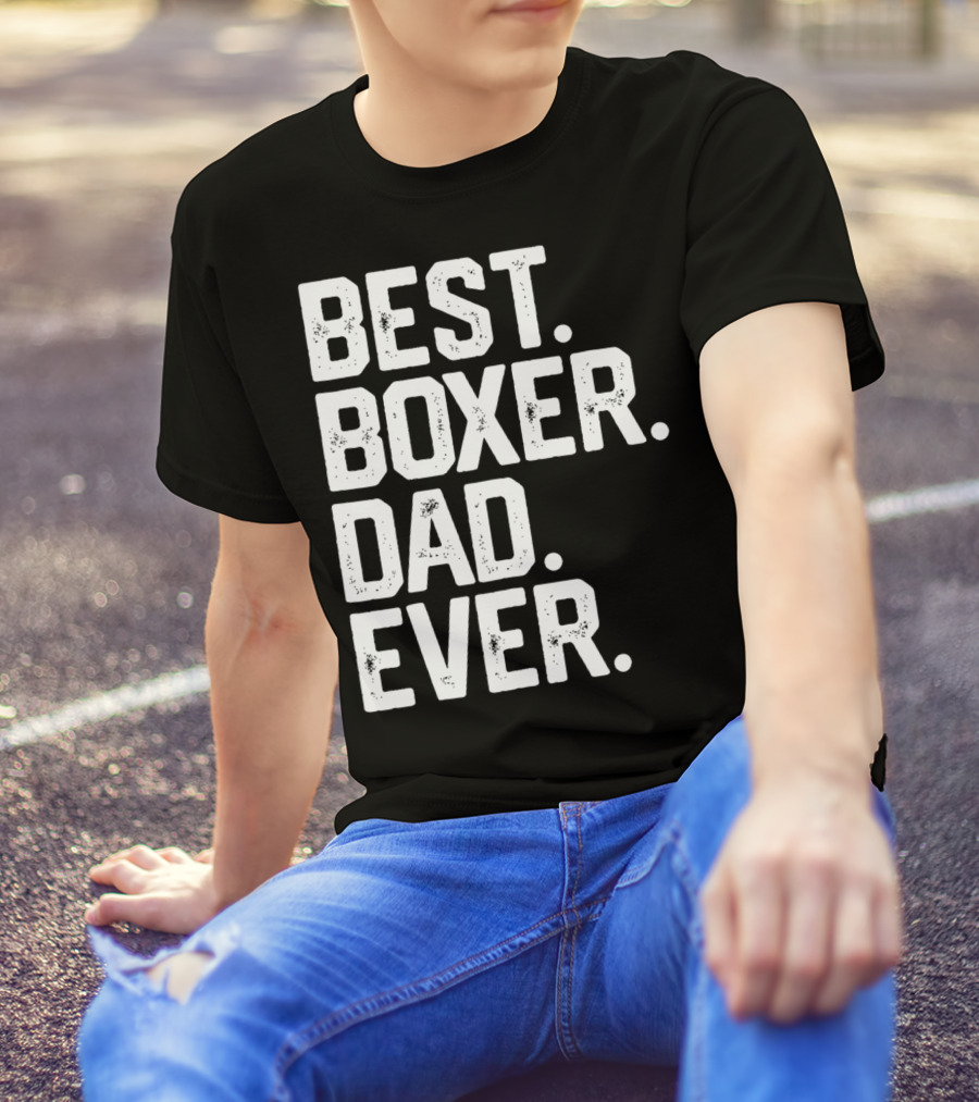 Best Boxer Dad Ever Mens Funny Dog Love Christmas22 T-Shirt