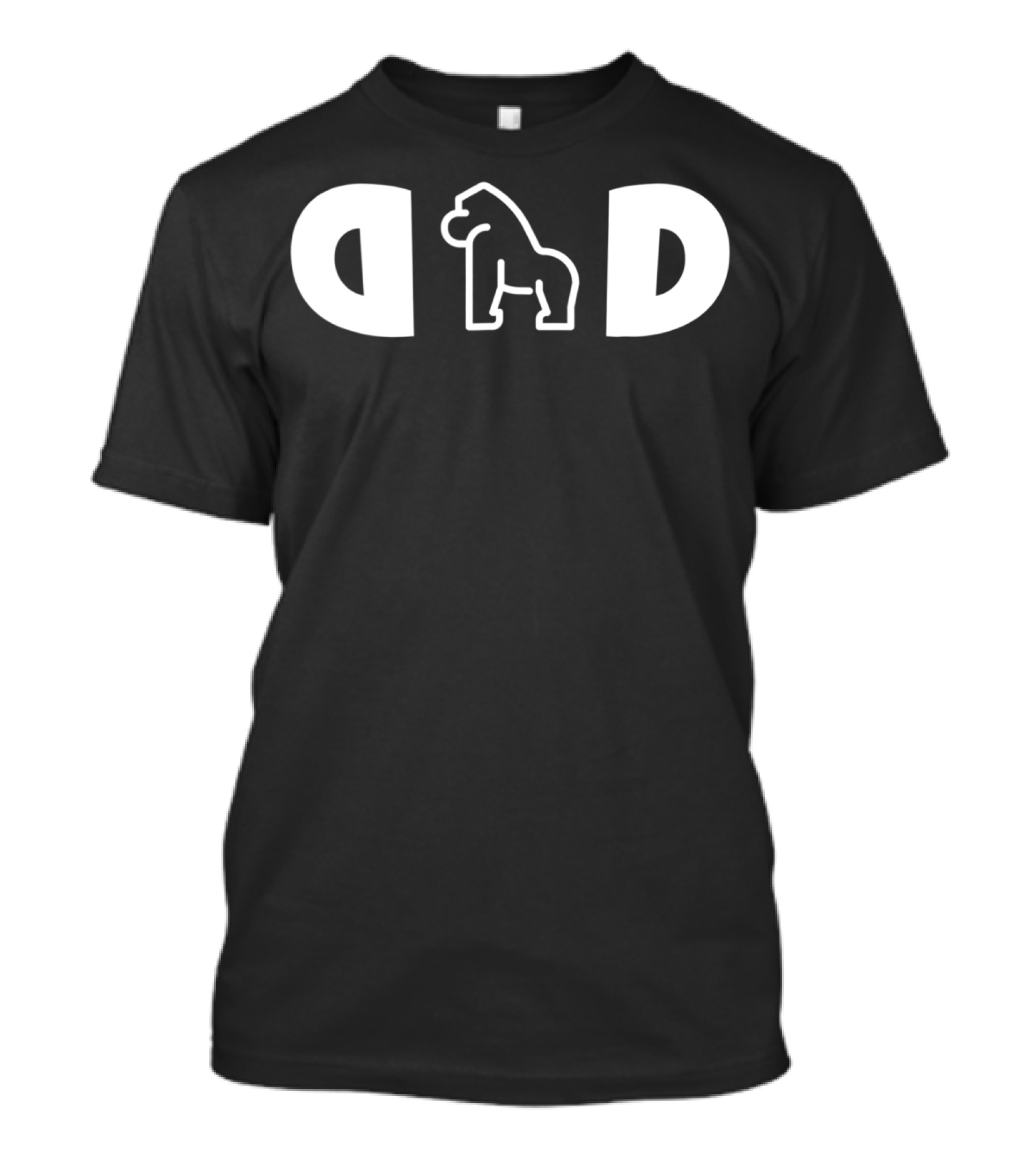 Mens Gorilla Dad Funny Husband T-Shirt