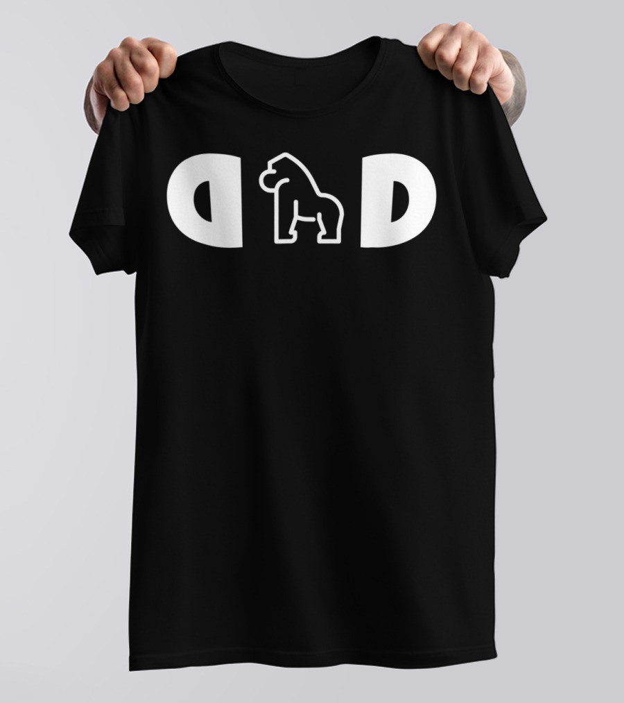 Mens Gorilla Dad Funny Husband T-Shirt