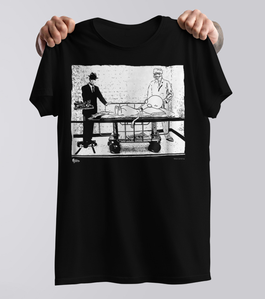 American Dad Autopsy55 Surreal Cartoon Forensic Examination Scene T-Shirt