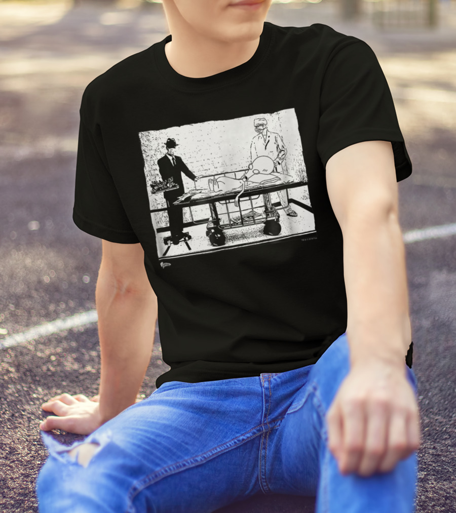 American Dad Autopsy55 Surreal Cartoon Forensic Examination Scene T-Shirt