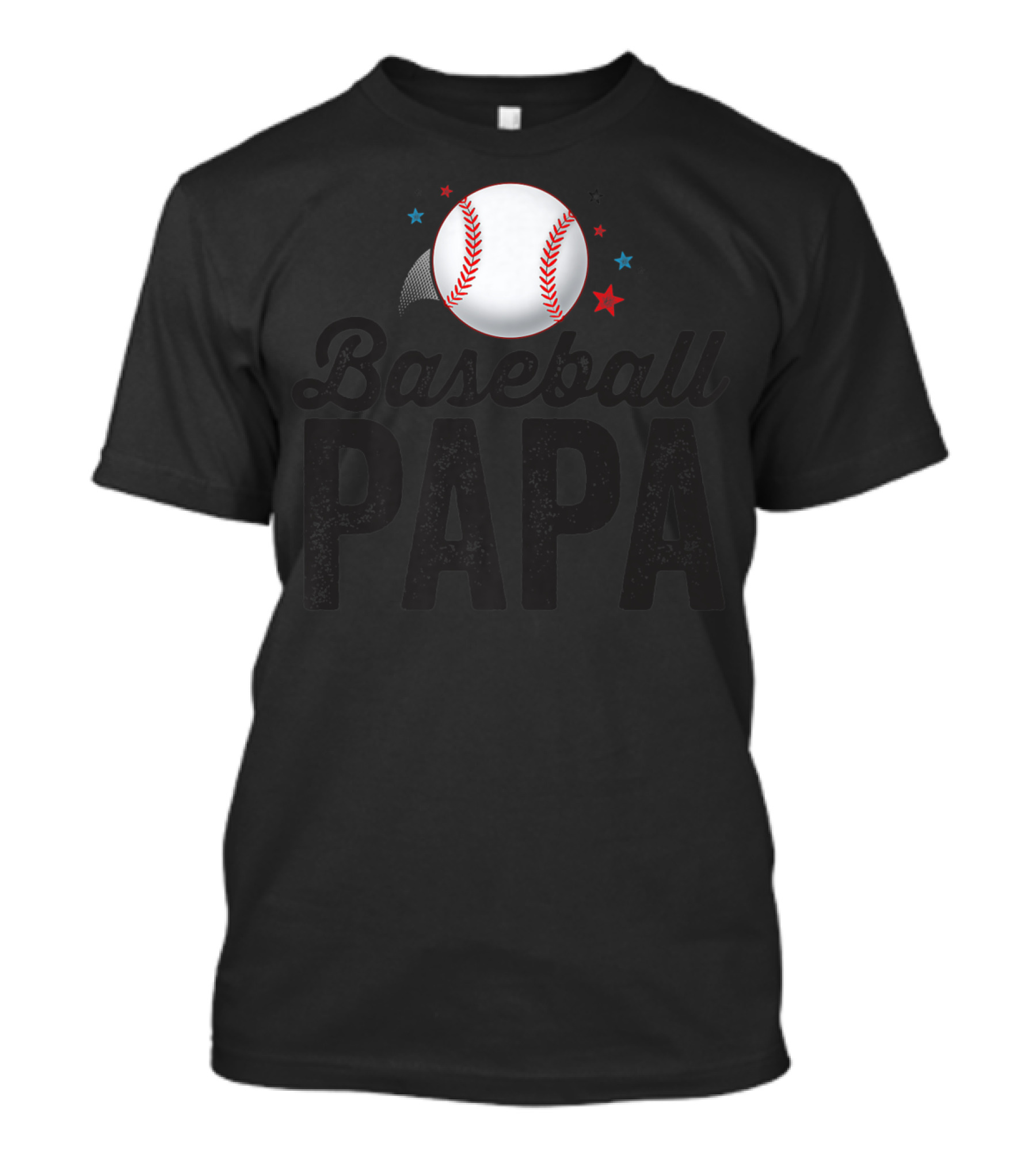 Baseball Papa Dad Father Grandpa Coach T-Shirt