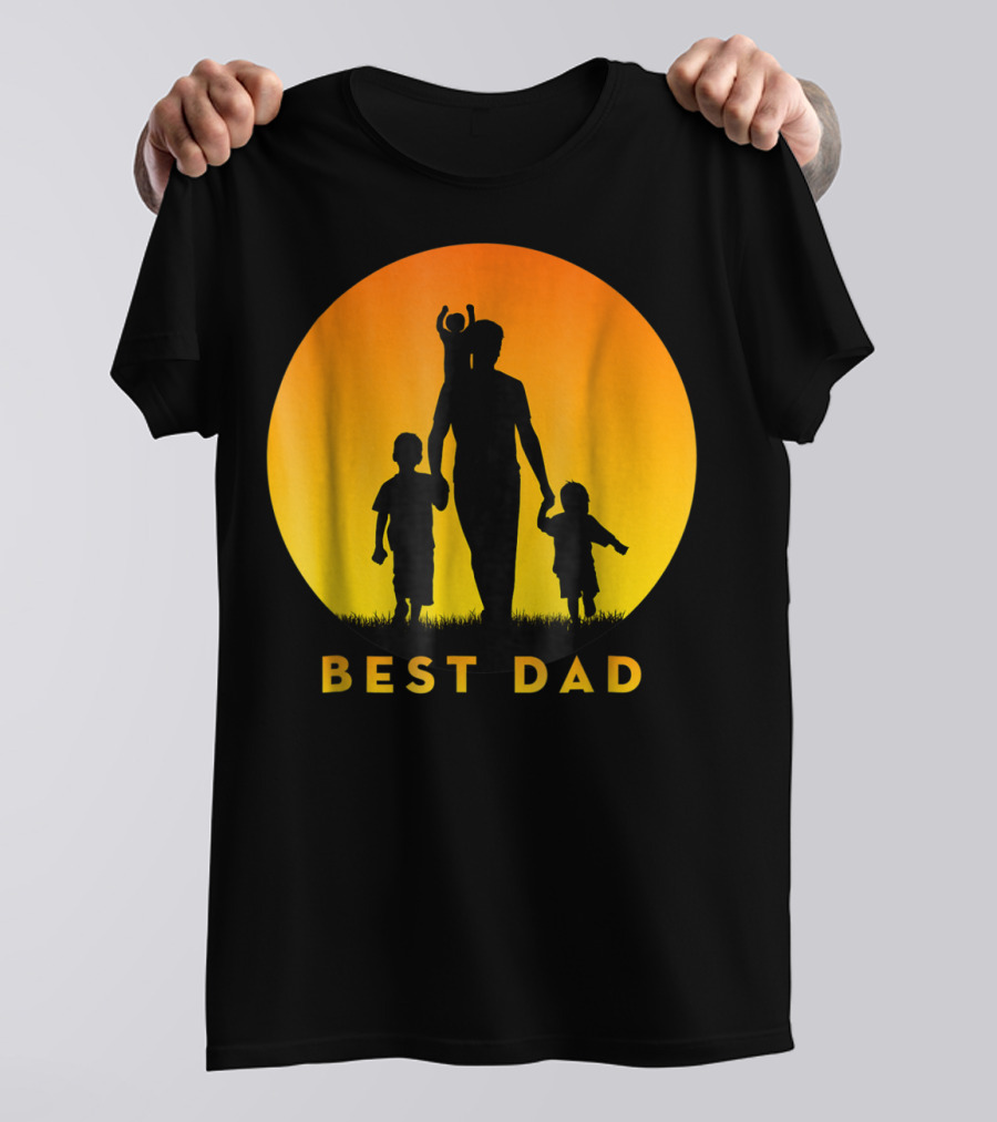 BEST BEST DAD Of 3 Kids Cool T-Shirt