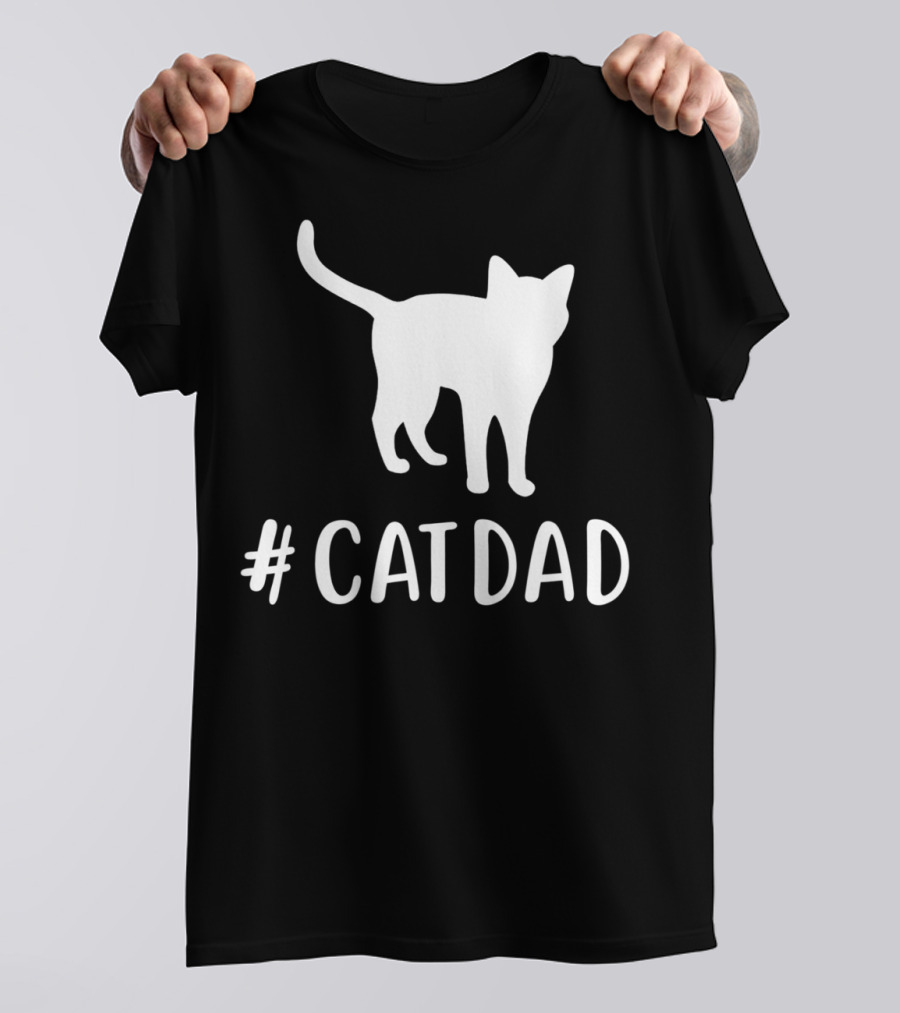 CatDad Family Cat Lover Awesome T-Shirt