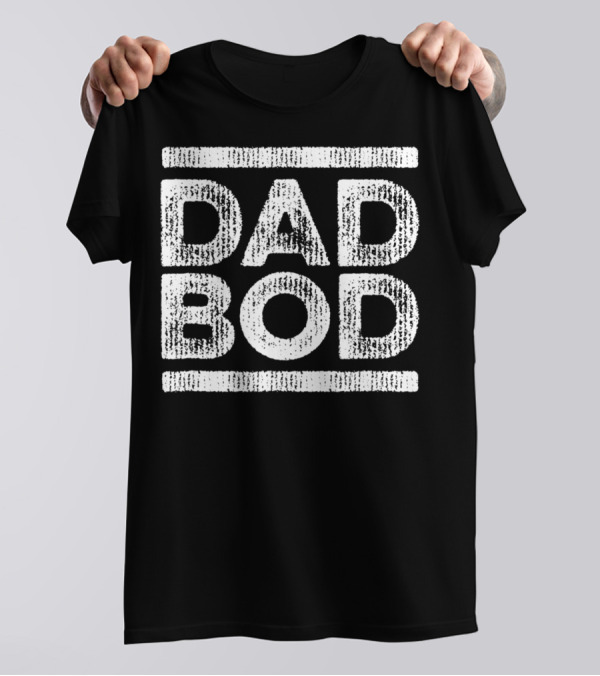 Dad Bod Faded Stripe Vintage 80s Gold31 T-Shirt