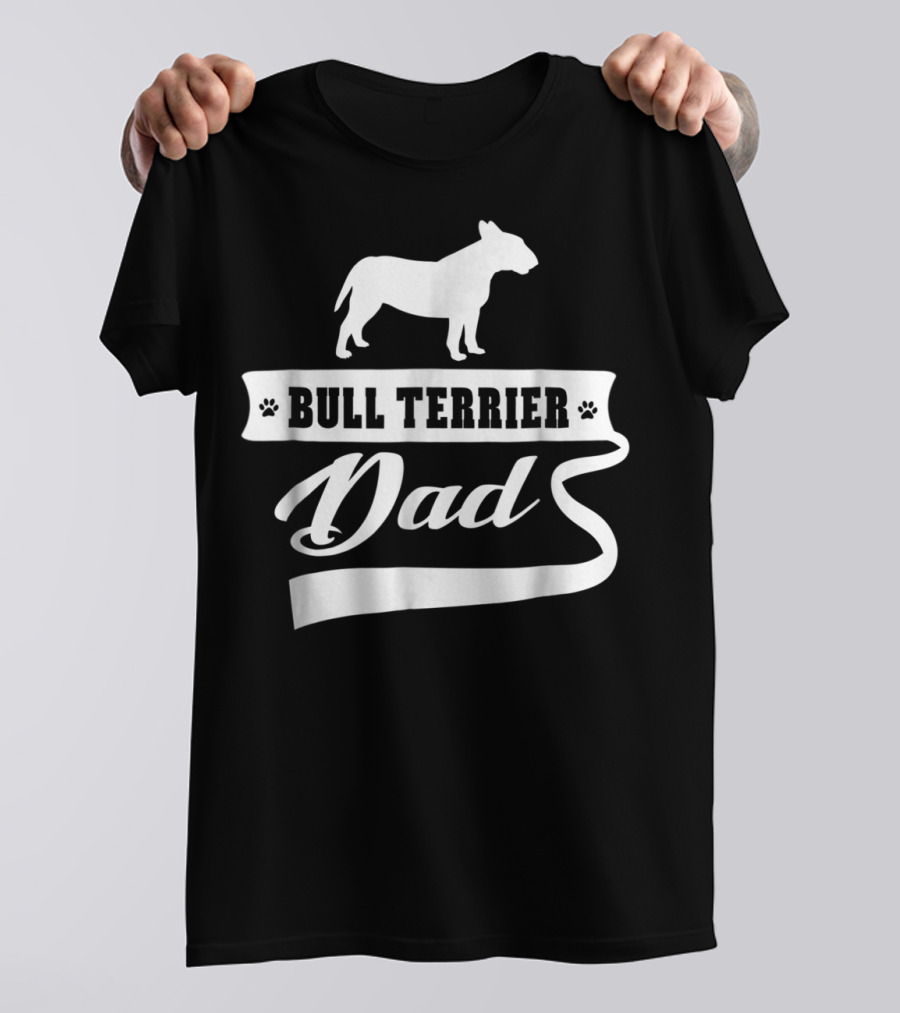 Bull Terrier Dad Mens Animal Dogs T-Shirt