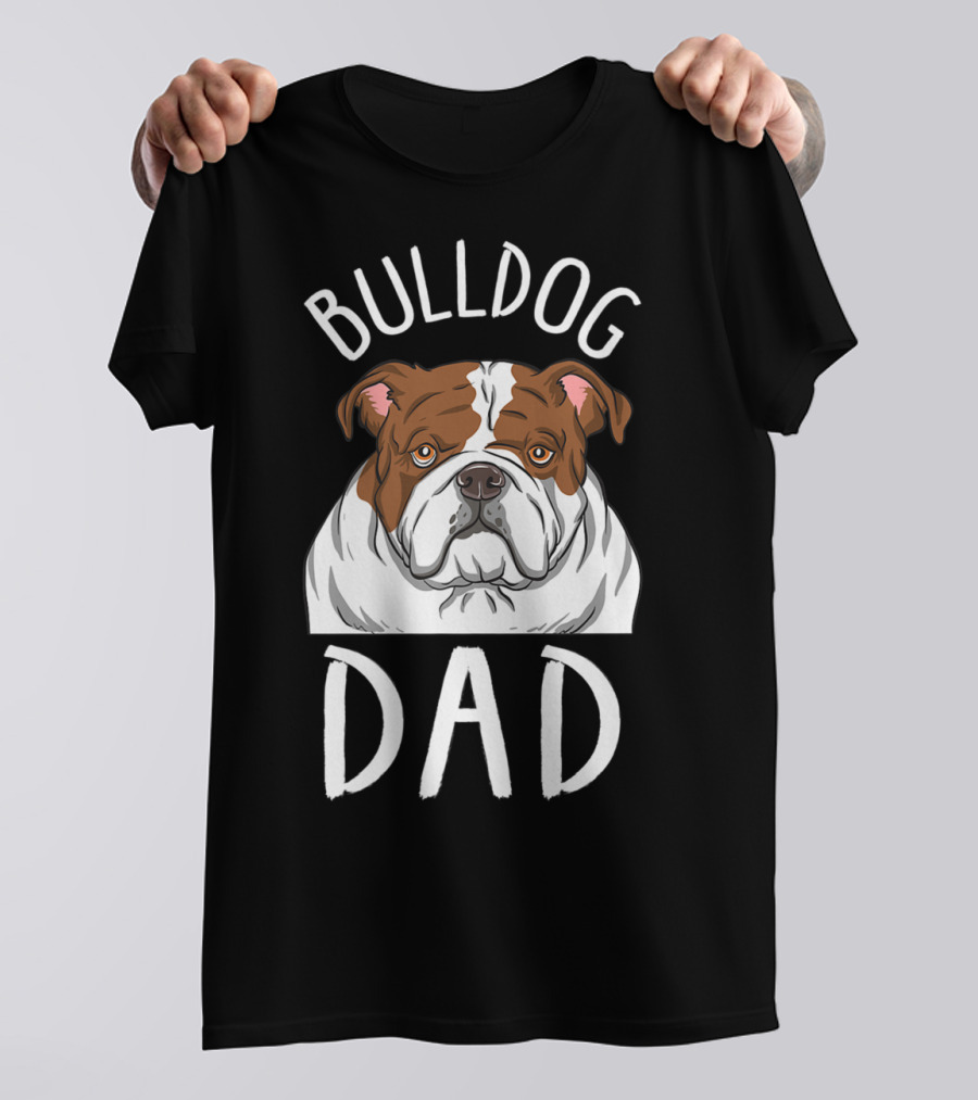 Bulldog Dad Mens Bulldog T-Shirt