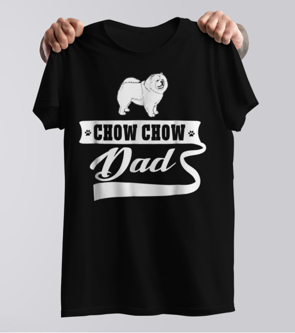Chow Chow Dad Dog Mens Animal T-Shirt