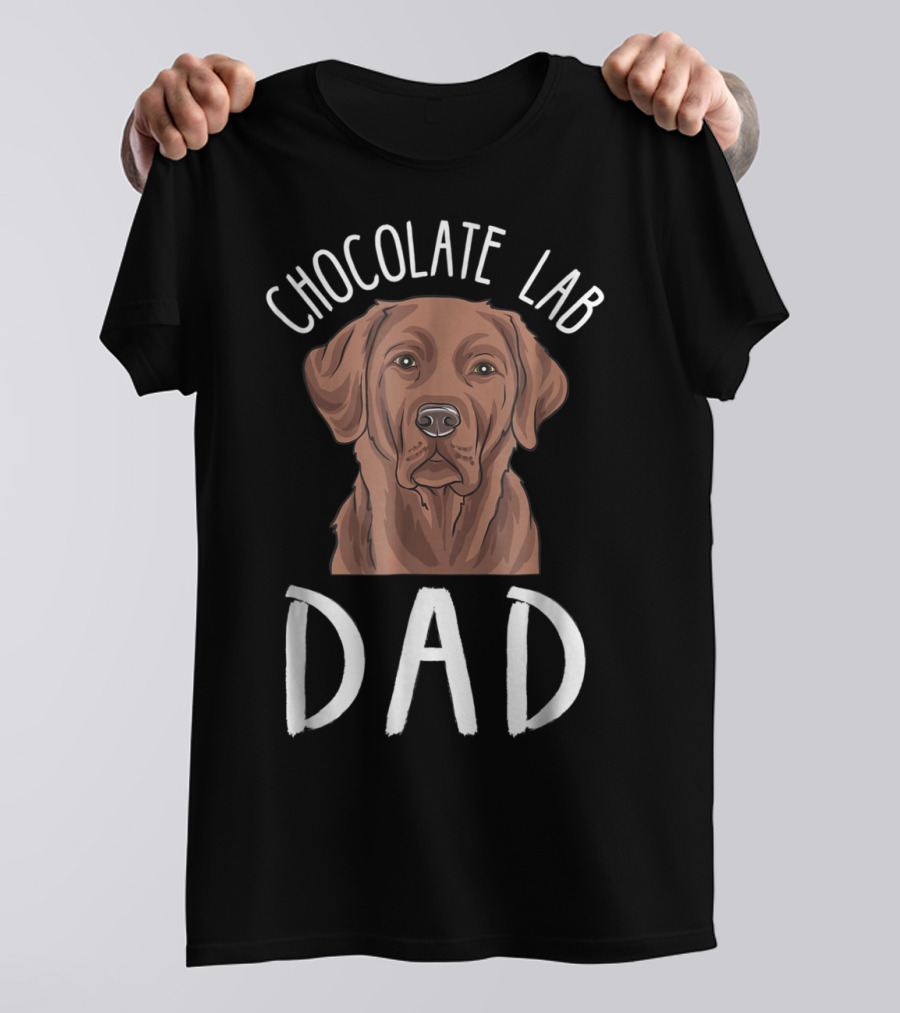 Chocolate Lab Dad T-Shirt