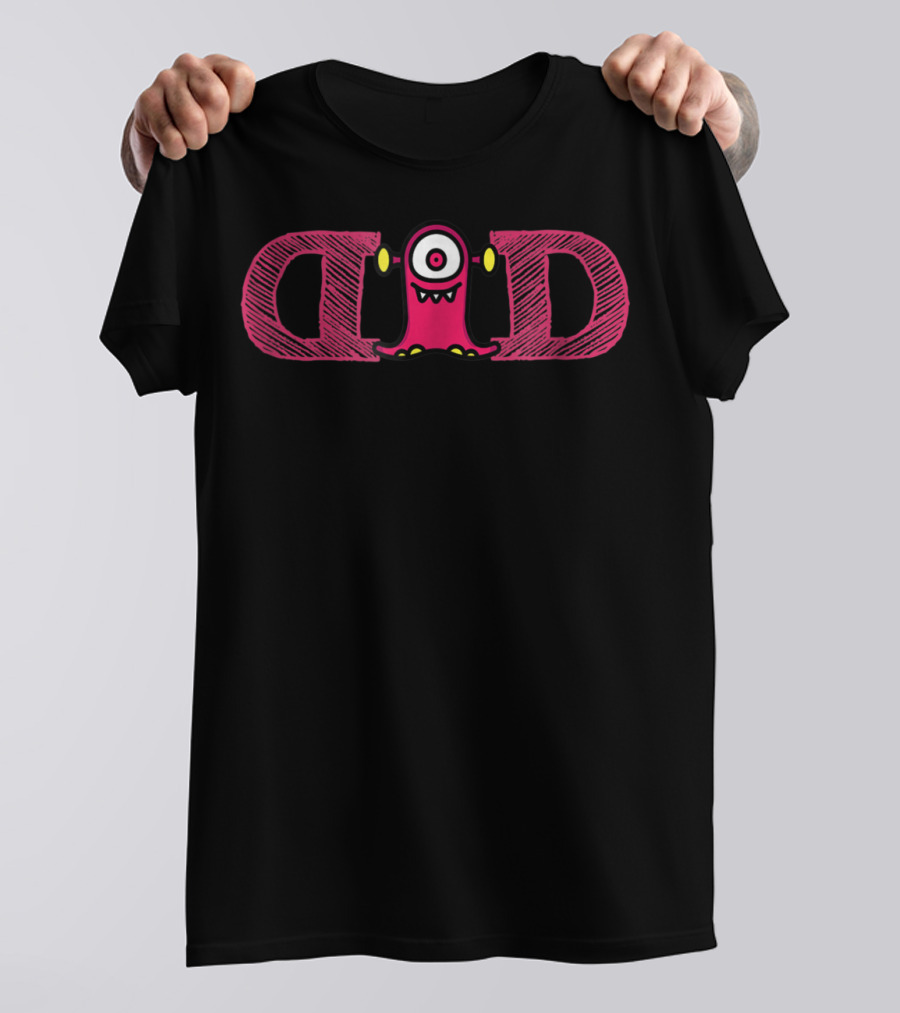 Dad Monster One-Eyed Emoji Halloween Edition T-Shirt