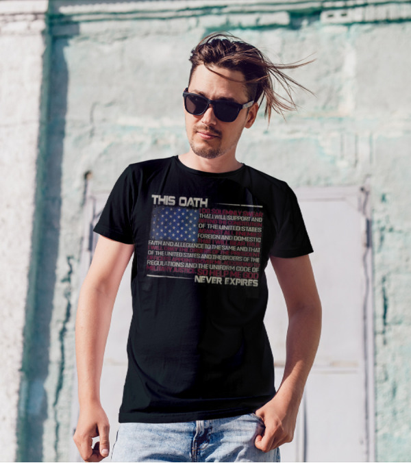 American Proud Oath Solennically Swear Allegiance So Help Me God T-Shirt