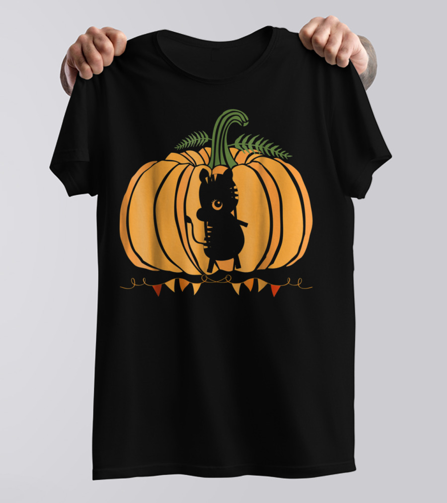 Animal Halloween Pumpkin Silhouette Dad Mom78 T-Shirt