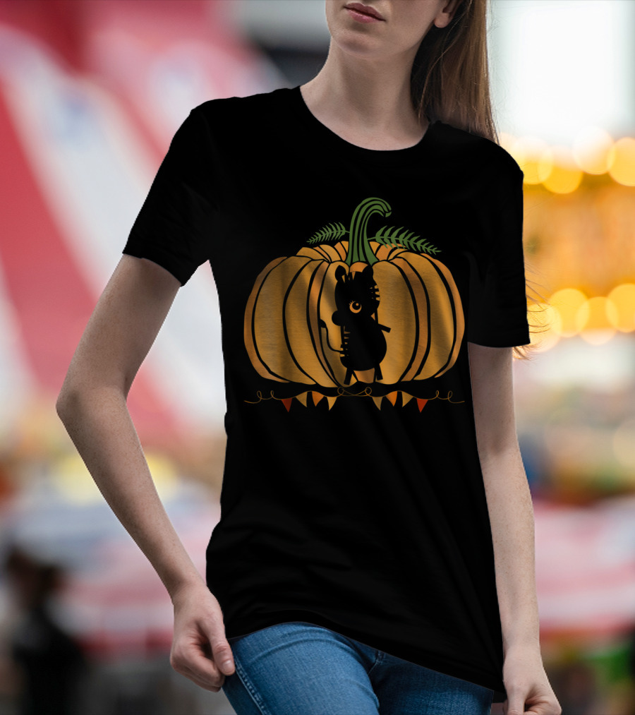 Animal Halloween Pumpkin Silhouette Dad Mom78 T-Shirt