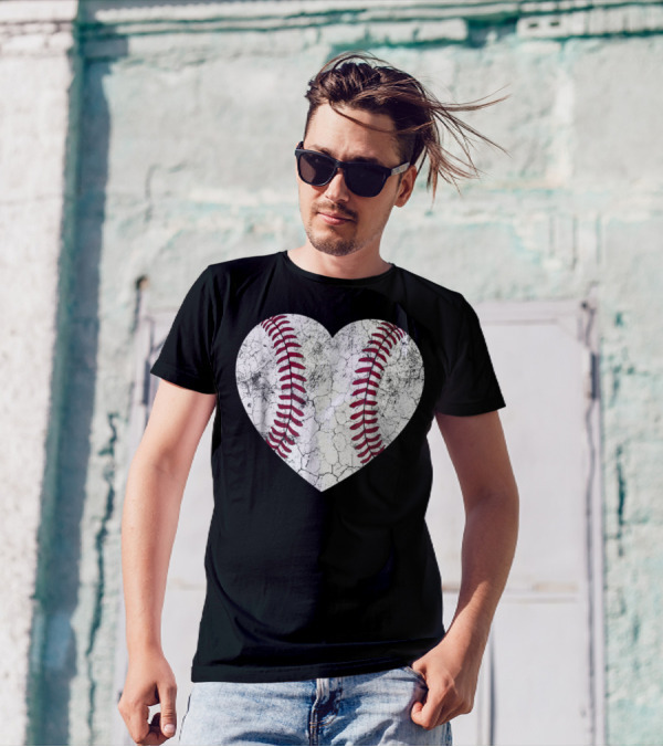 Baseball Heart Softball Love Fun T-Shirt